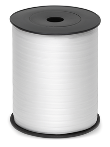 Stuha plastová liscio,  4,75cm x 500m, bílá