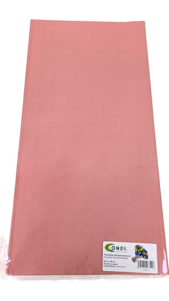 Arch fólie 60cm x 60cm, růžová stará