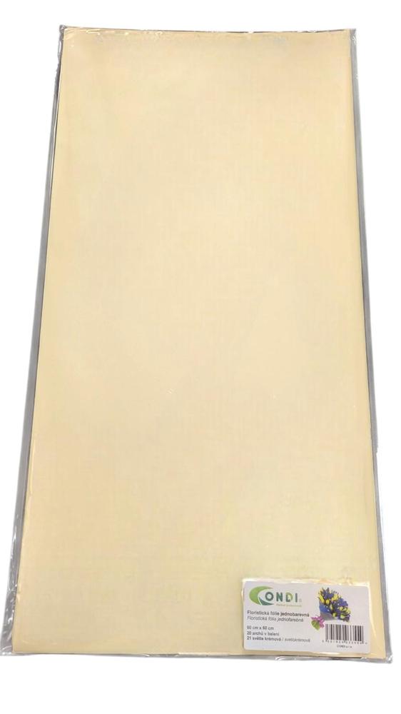 Arch fólie 60cm x 60cm, krémová světlá